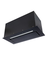 Вытяжка кухонная MACBI Ledy-60GT (BLACK) черный, D150мм,1200м3/ч, полновстраиваемая, мотор 230Ватт, стекло 60см, управл. сенсорное + управл. жестами