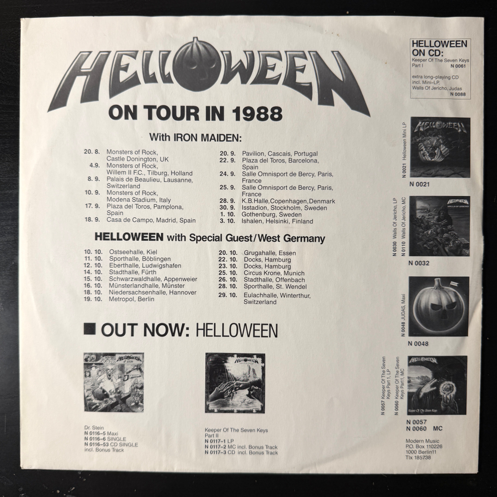 Helloween - Keeper Of The Seven Keys - Part II (Германия 1988г.)