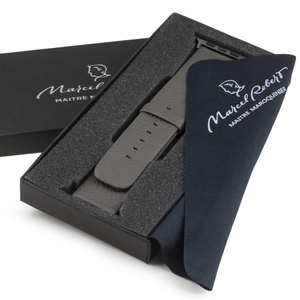 Ремешок для Apple Watch 40/41/42 mm из кожи теленка, серого цвета