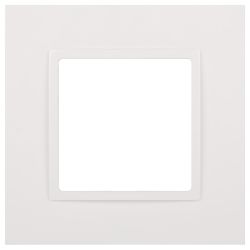 Рамка для розеток и выключателей ЭРА Elegance 14-5011-01 Classic, на 1 пост, белый