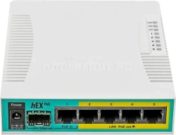 Маршрутизатор MikroTik hEX PoE 5xGbLAN 1xSFP Passive PoE RB960PGS