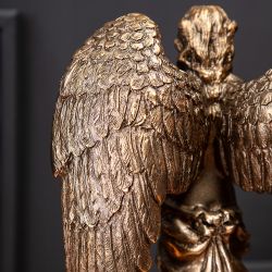 Статуэтка Девушка ангел с книгой Бронза