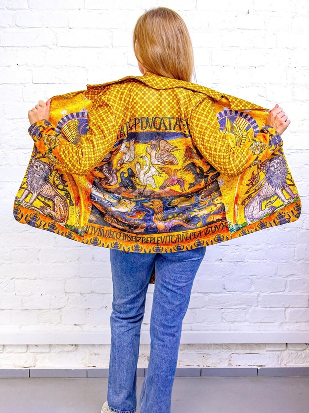 Трикотажный жакет "Мозаики Эльзаса", по мотивам  мозаик из Аббатства Мон-Сент-Одиль
