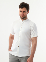 Сорочка мужская VESTER короткий рукав, воротник стойка, 74718 06