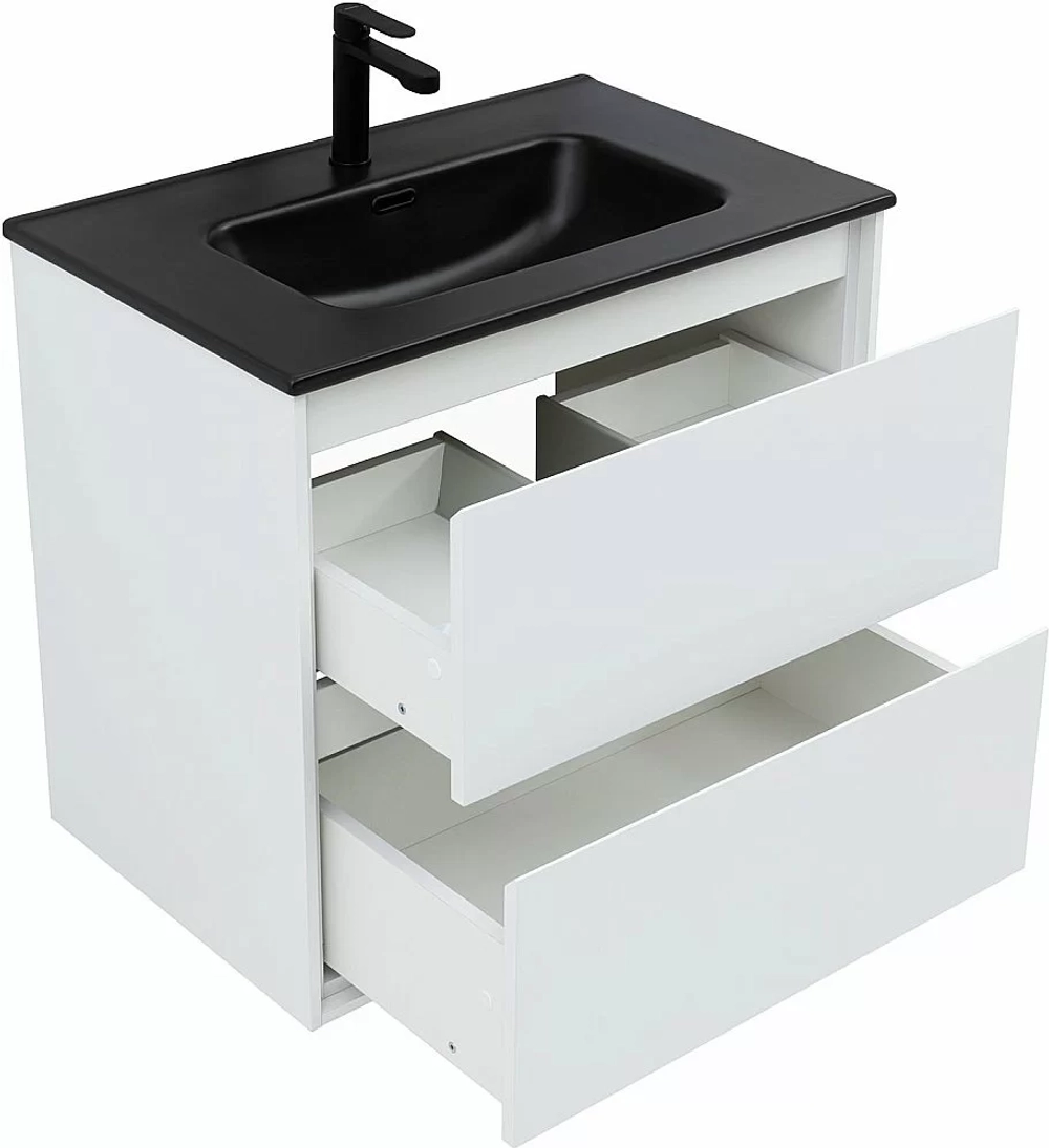 Тумба с раковиной Aquanet Милан 336368/329254 70 белый глянец