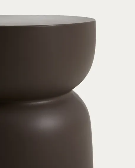 Уличный столик Garbet Ø32х46 см, коричневый бетон