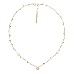 Колье Franck Herval, Bianca, с горным хрусталем и жемчугом, FH26.1-15-64560 (золотистый)