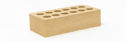 Кирпич гиперпрессованный одинарный желтый