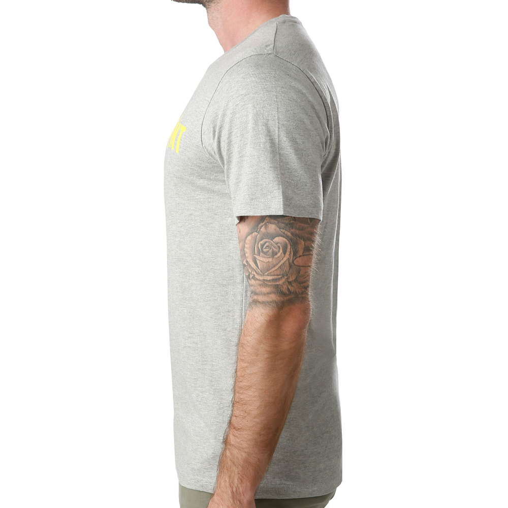 Мужское теннисное поло Tennis-Point Basic T-Shirt Men - Lightgrey, Yellow