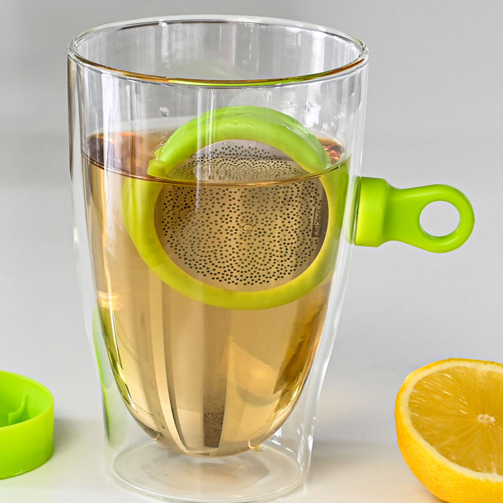 Ситечко для заваривания чая магнитное 5.5см AdHoc MagTea зеленое