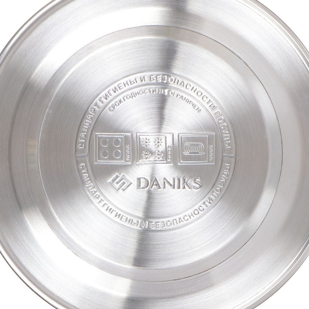 Чайник нерж, 2.5 л, свист, мат, ручк металл, дерево, Daniks, чер, MSY-078B