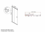 Душевой уголок Vincea GARDA VSS-1G8011CGB 110x80 стекло тонированное/профиль черный