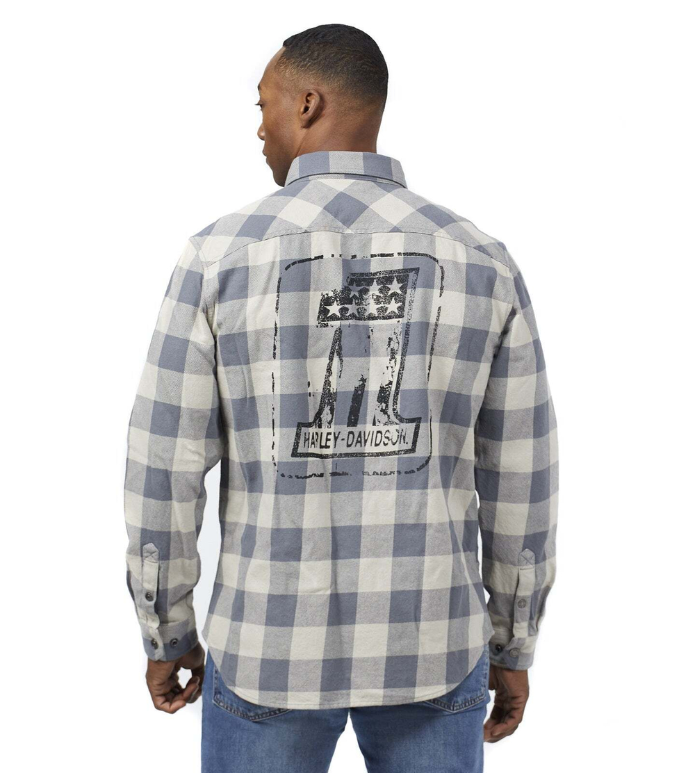 Рубашка  Logo Plaid Shirt Harley-Davidson
