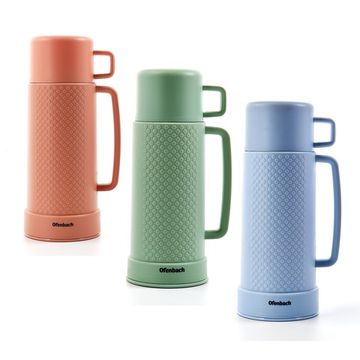 Термос 1000 мл. пластиковый со стеклянной колбой Ofenbach NB 101325