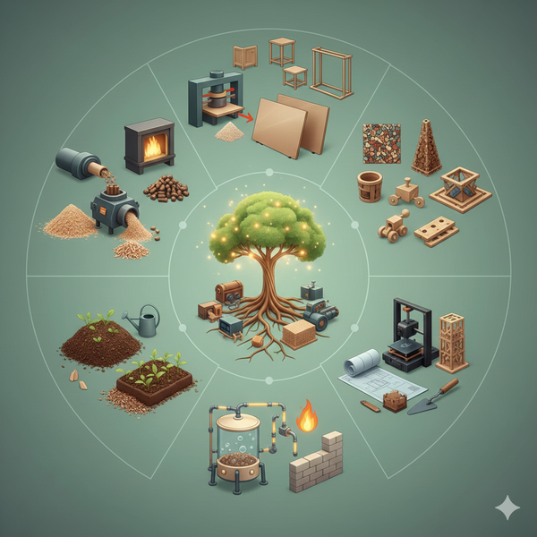 Отходы деревообработки: как превратить стружку и опилки в прибыль и пользу для экологии Отходы деревообработки: как превратить стружку и опилки в прибыль и пользу для экологии