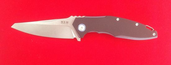 Складной нож MKM "RAUT" MKM/VP01 GB BK c клинком из стали Böhler M390 Microclean®, рукоять G10 / титан