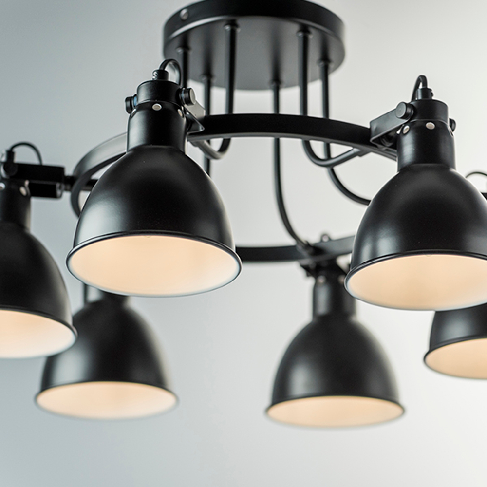 761067 Люстра ACROBATA 6х40W E14 ЧЕРНЫЙ