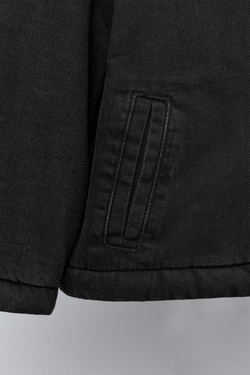 ZARA УТЕПЛЕННАЯ ДЖИНСОВАЯ КУРТКА MICKEY MOUSE © DISNEY, ЧЕРНЫЙ