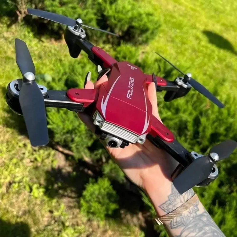 Квадрокоптер дрон на р/у с двойной 4K Ultra HD камерой WiFi, GPS, Fpv "Folding / Phantom A18"