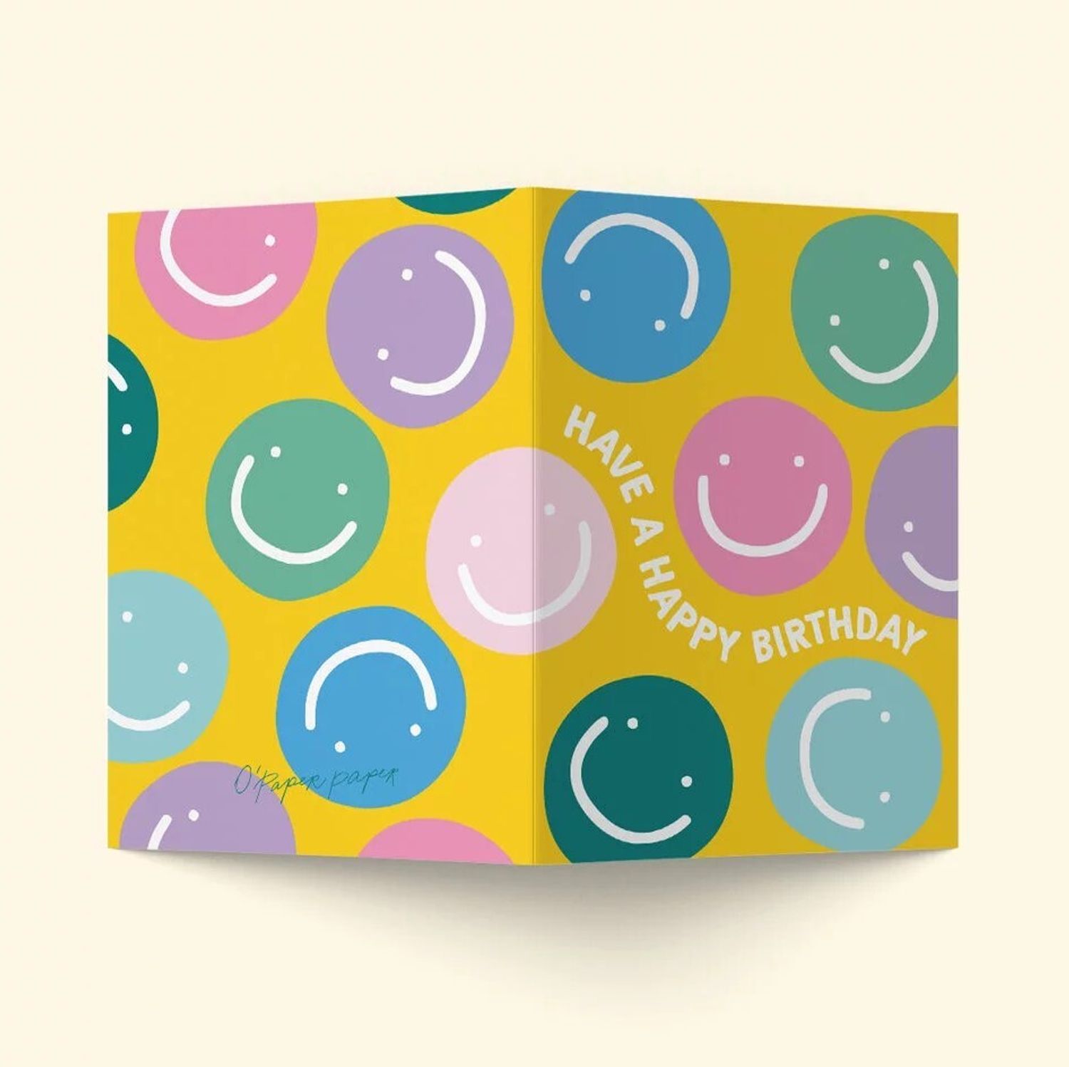 Открытка - Happy Birthday (smiles)