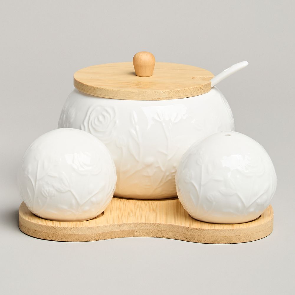 НАБОР ДЛЯ СПЕЦИЙ LEFARD "MEADOW" 3 ПР. НА ДЕР.ПОДСТАВКЕ 15,5*15,5*10 СМ