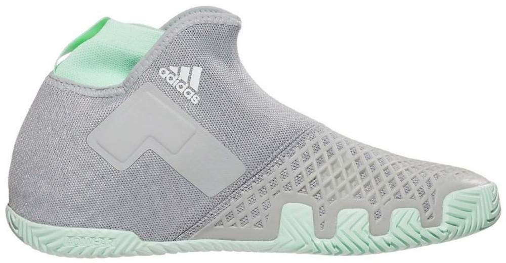 Мужские кроссовки теннисные Adidas Stycon M - grey two/ftwr white/dash  green - купить по выгодной цене | Теннисный магазин tennis-store.ru