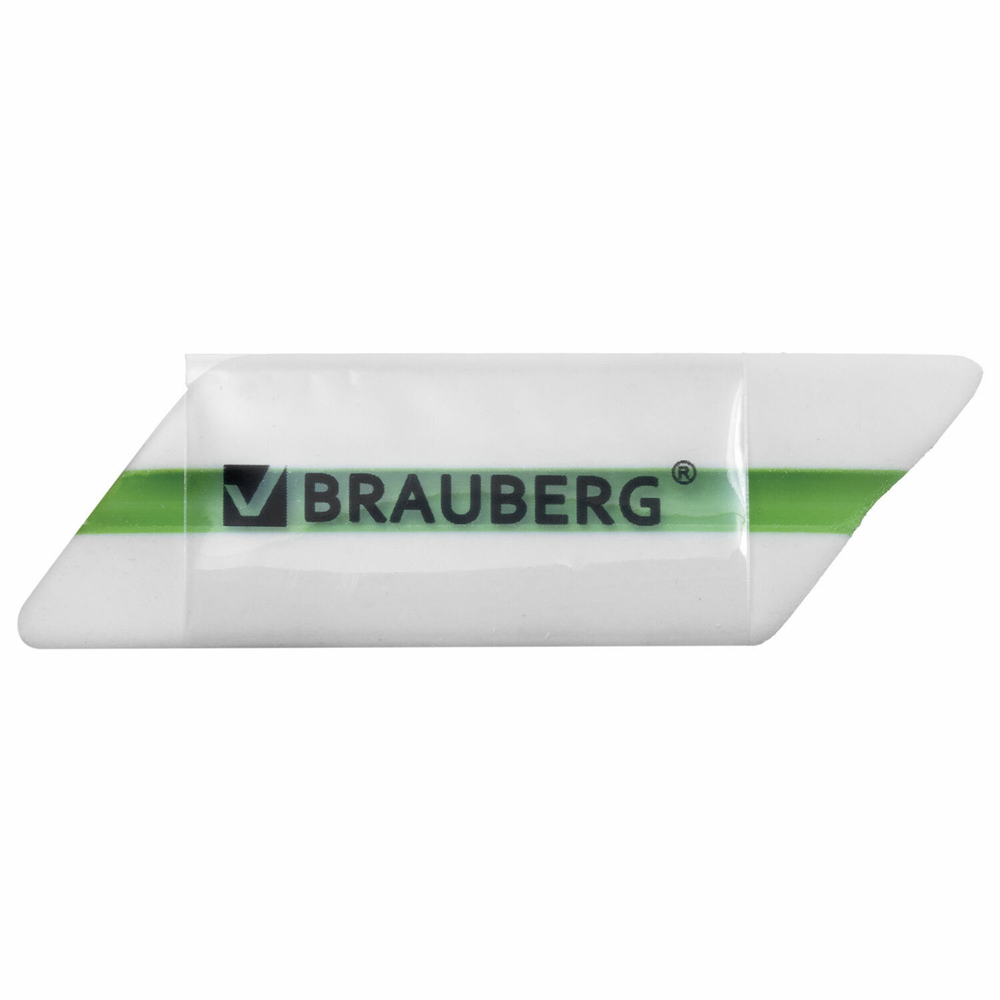 Ластик BRAUBERG «Jet», 57×16×16 мм, цвет ассорти, ( 4 штуки ), треугольный, скошенные края.