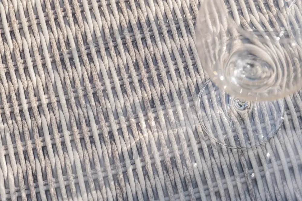 "Лунго" трансформирующаяся лаунж-зона из искусственного ротанга, цвет бежевый