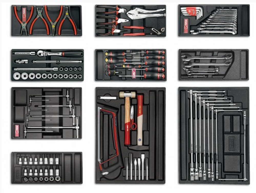 495 A2 Набор слесарного инструмента 120 предметов, USAG (Италия)