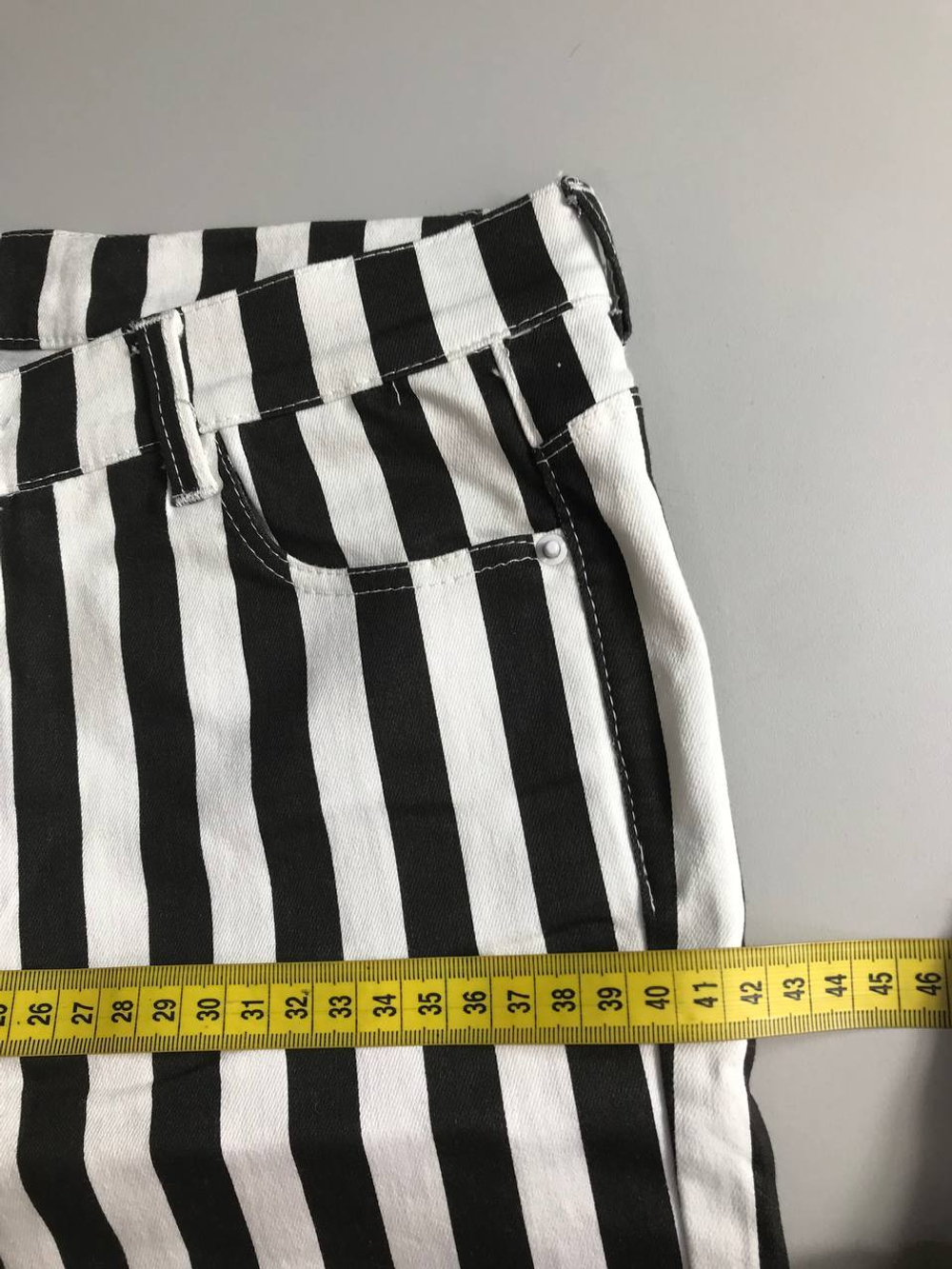 Джинсы полосатые, визуально 42 размер