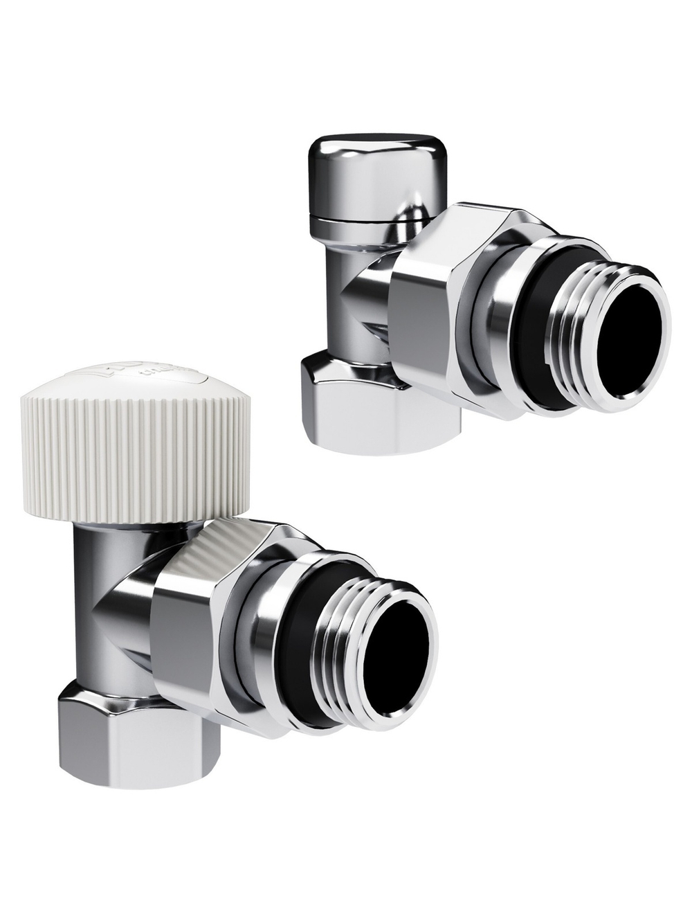 Набор термостатический угловой Royal Thermo Design 1/2"М30х1,5 (Хром)