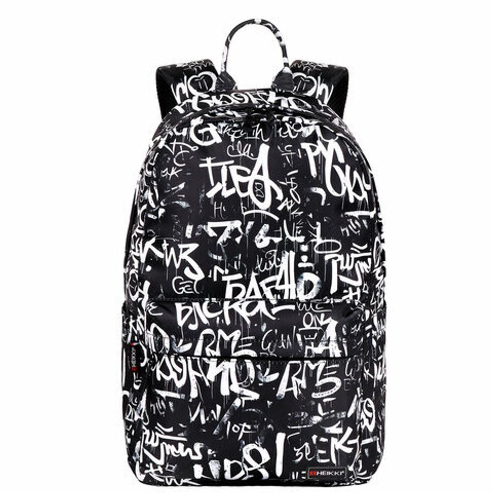 Рюкзак HEIKKI DREAM (ХЕЙКИ) универсальный, с карманом для ноутбука, эргономичный, "Lettering", 42х26х14 см, 273851