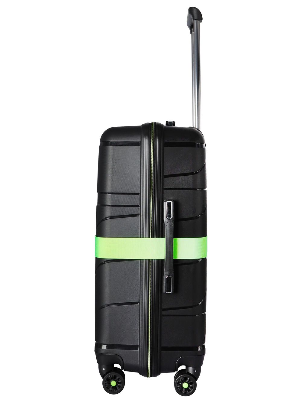 Чемодан 463 / С ремнем / Полипропилен