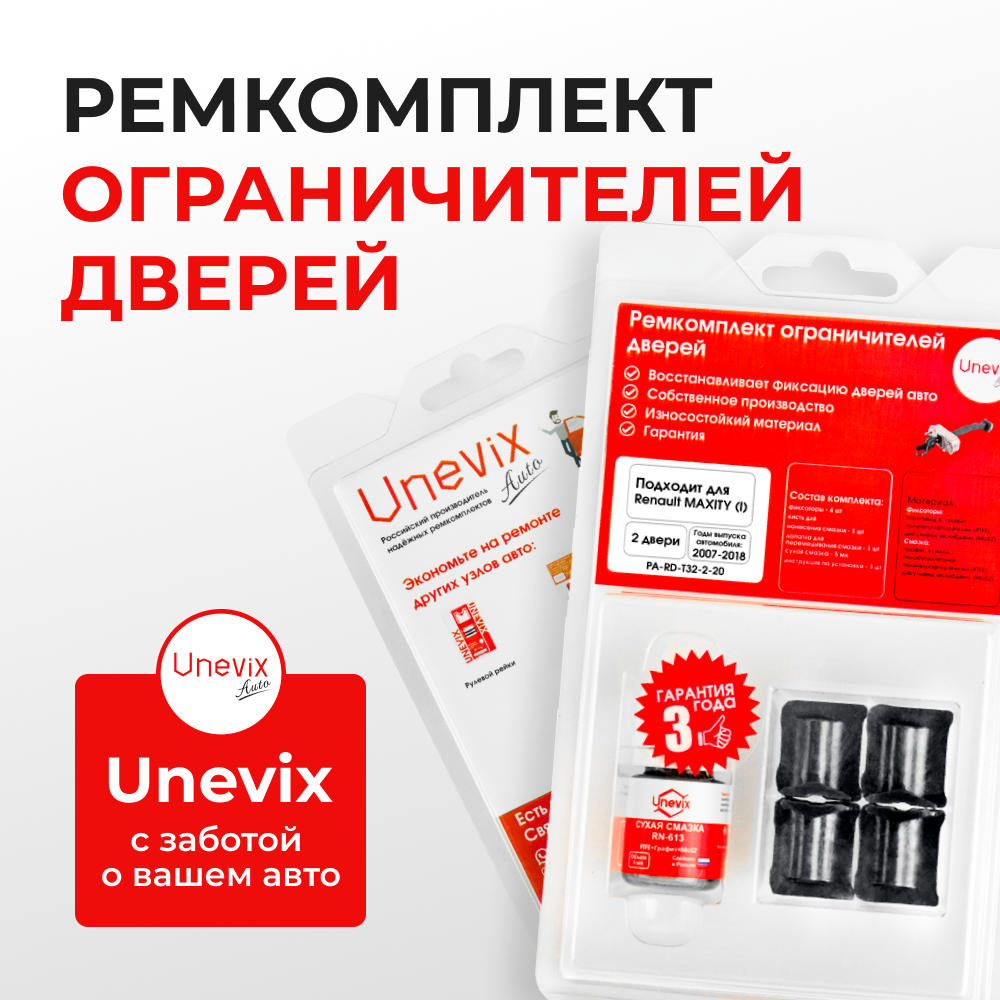 Ремкомплект ограничителей дверей Renault MAXITY (I)	F24	(2 двери, тип 32) 2007-2018