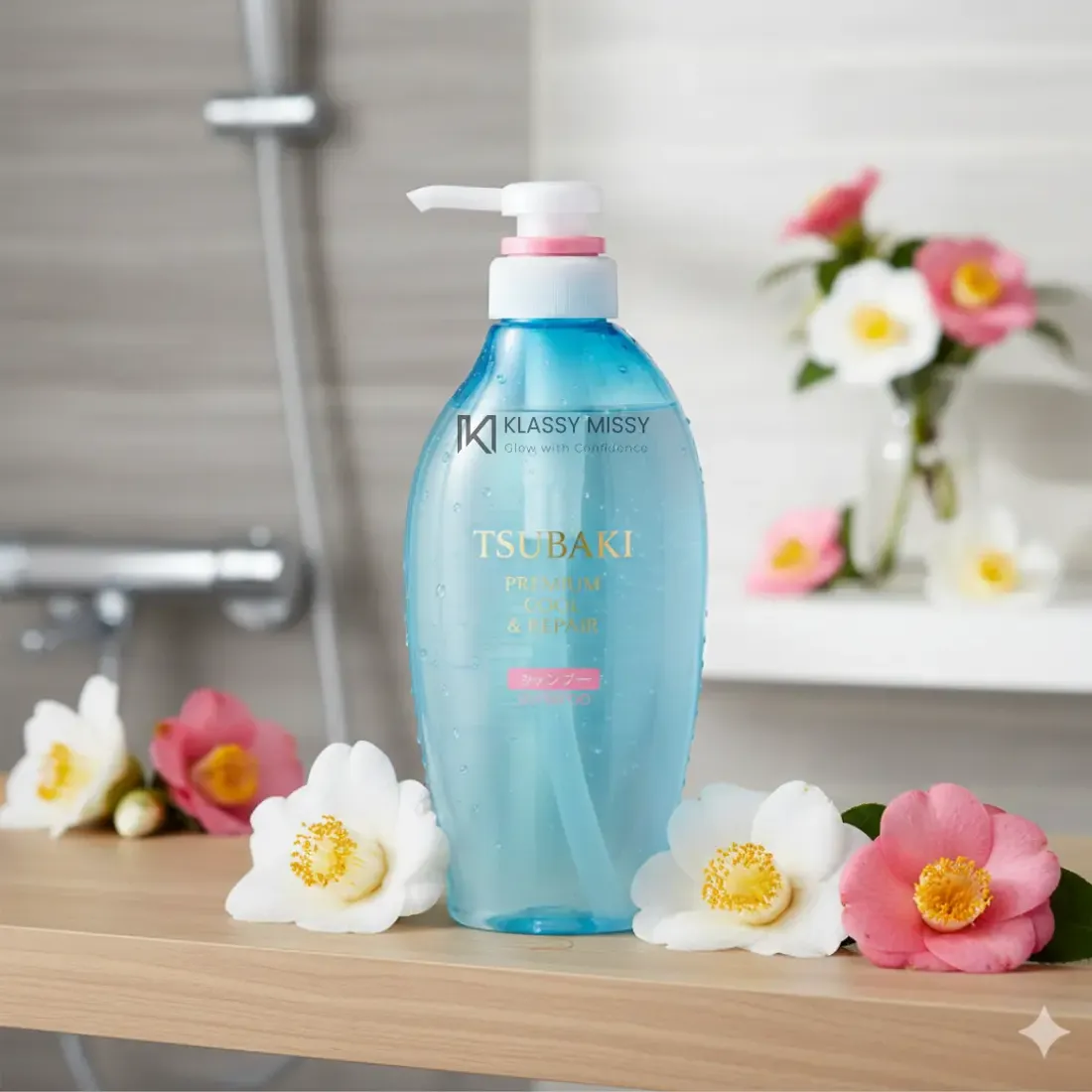 Tsubaki Premium Cool Shampoo Премиальный охлаждающий шампунь 450 мл
