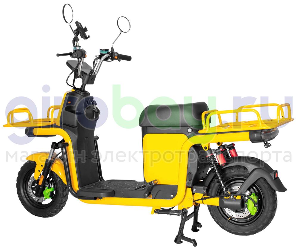Электроскутер IKINGI XC-2 (60V/40Ah) - Желтый фото №5