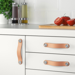 IKEA ÖSTERNÄS  (ИКЕА ÖСТЕРНÄС)  -  Кожаная ручка, дубленая кожа, 153 мм
