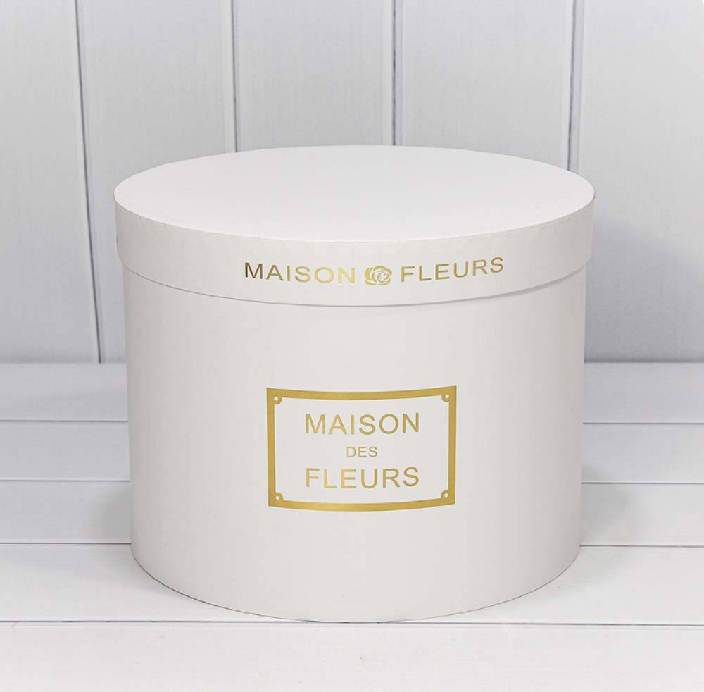 Коробки Круглые "Maison des Fleurs" Набор 5 шт.  Белый