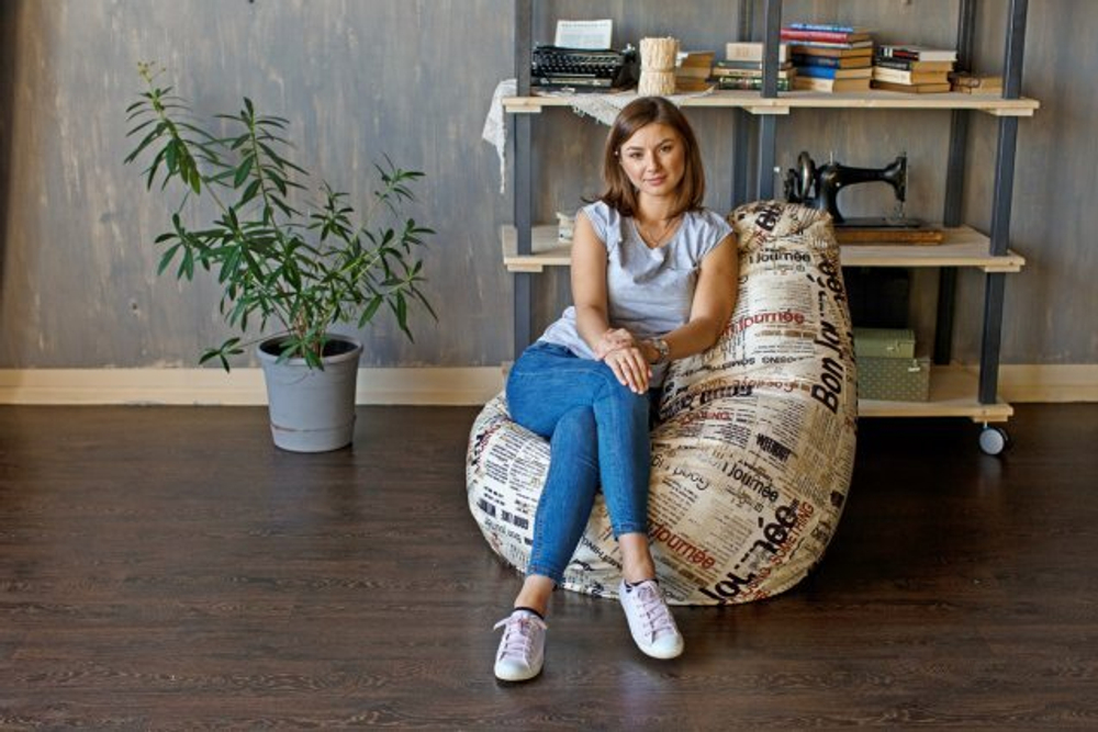 Кресло -мешок XL велюр арт.5004021, разноцветный (Бонджорно)