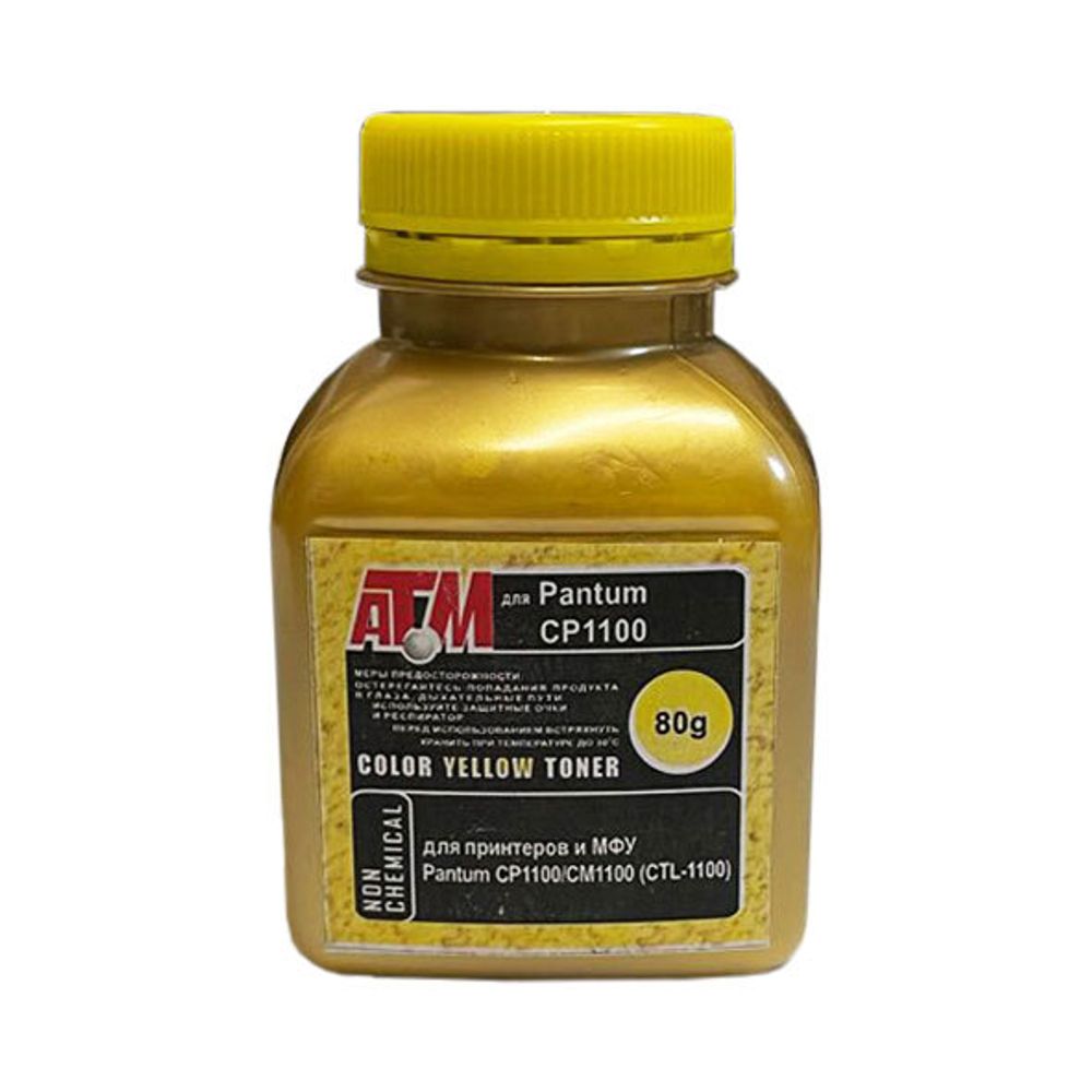 Тонер для Pantum CP1100/CM1100 (CTL-1100) (80гр, желтый, NonChem) Gold ATM