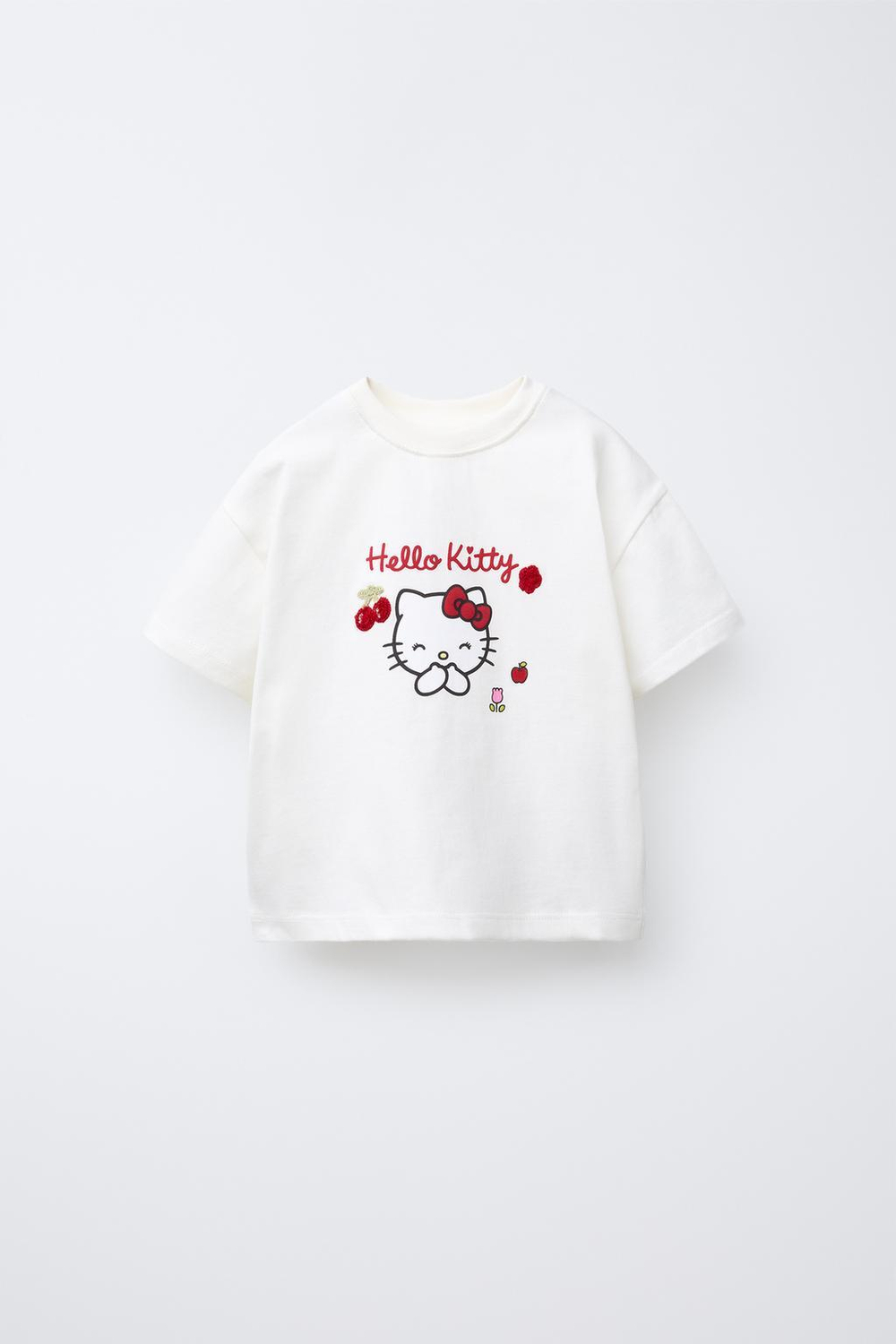 Футболка с вышивкой hello kitty © sanrio