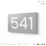 Номер на дверь 541, табличка на дверь для офиса, квартиры, кабинета, аудитории, склада, серая 120х70 мм, Айдентика Технолоджи