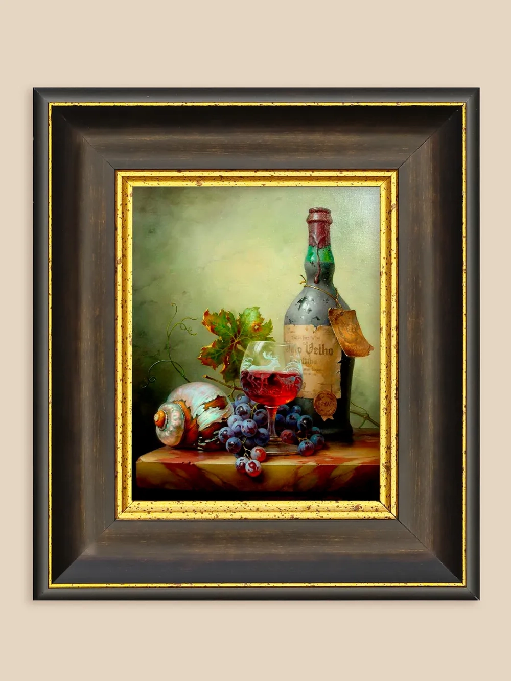 Картина настенная интерьерная в багетной раме 20*23 см