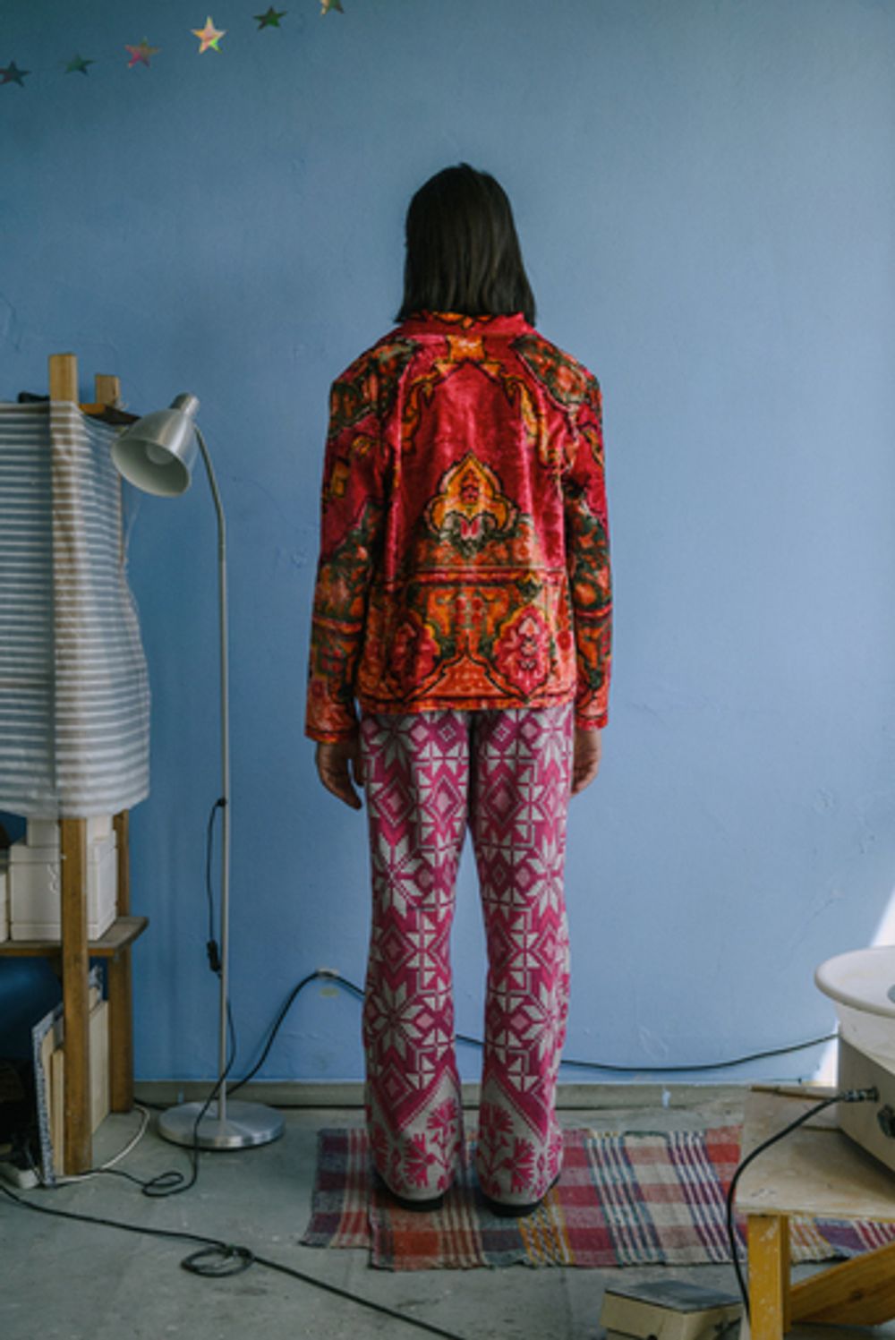 Куртка Soeurs с Пуговицами на Петлях/Razz Velvet Jacket розовая