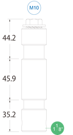 KUPO KS-034 28mm Stud w/M10 bolt Штифт круглый