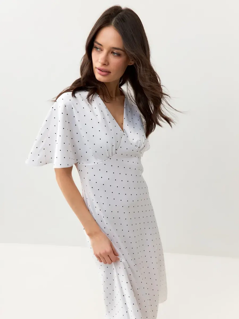 Платье комбинация шелковое с крылышками