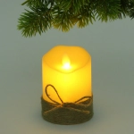 Сувенир с подсветкой «Свеча - Пламя» 7,5*10 см (работает от батареек 3 ААА)