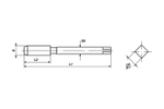 Метчик машинный Зеленое кольцо 371 Form B M6 VOLKEL 35338