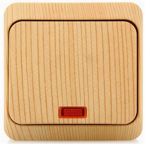 Выключатель 1-кл CУ с подсвет. сосна Schneider