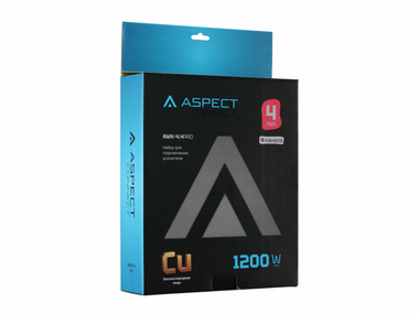 Aspect Audio Connect AWK-4.4PRO | Установочный набор для 4 канального усилителя медный